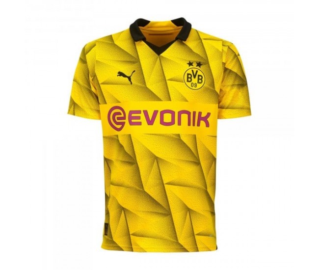 Borussia Dortmund Mens Cup Soccer Jersey 2023