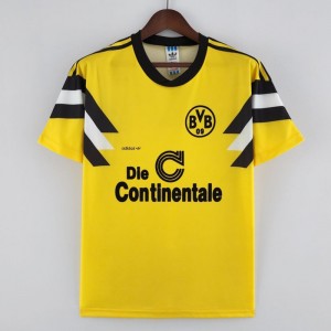 Borussia Dortmund Cup Final Men Home Retro Soccer Jersey 1988