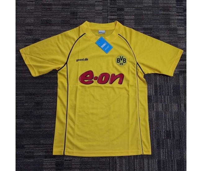 Borussia Dortmund Men Champions League Retro Soccer Jersey 2001