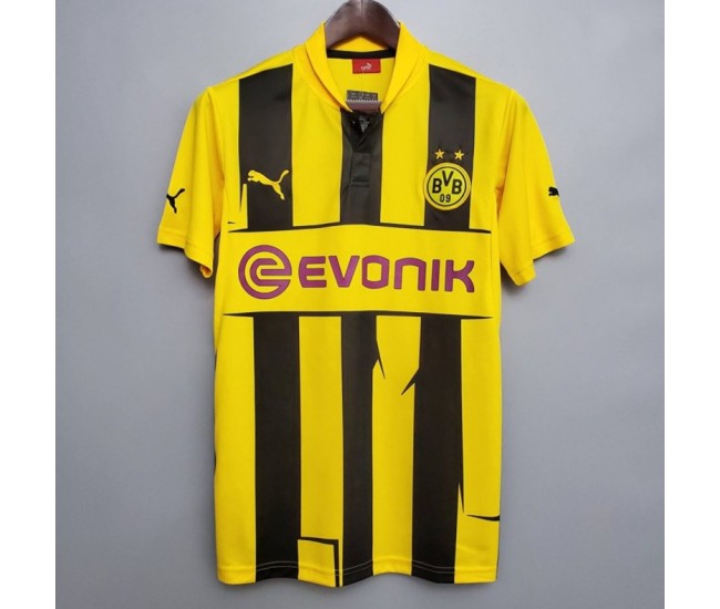 Borussia Dortmund Men Home Retro Soccer Jersey 2012