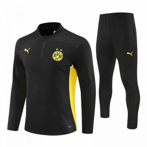 BVB Borussia Dortmund Black Training Technical Soccer Tracksuit 2024