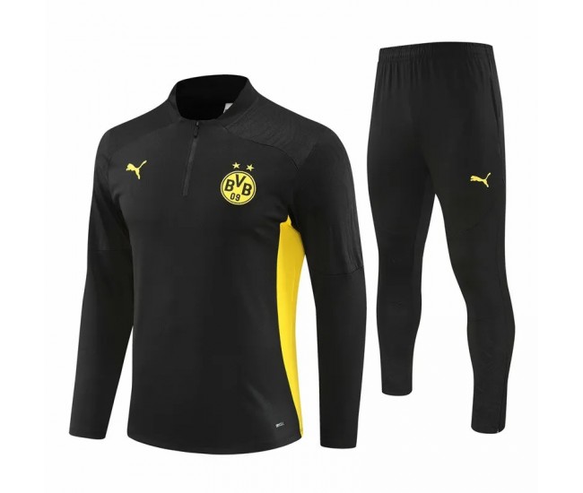 BVB Borussia Dortmund Black Training Technical Soccer Tracksuit 2024