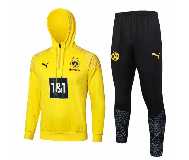 Borussia Dortmund Hoodie Training Football Tracksuit 2023