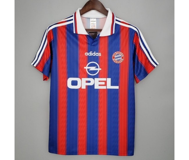 Bayern Munich Men Home Retro Soccer Jersey 1995