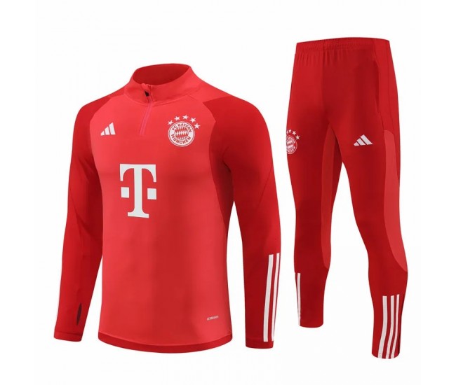 Bayern Munich Red Training Technical Soccer Tracksuit 2024