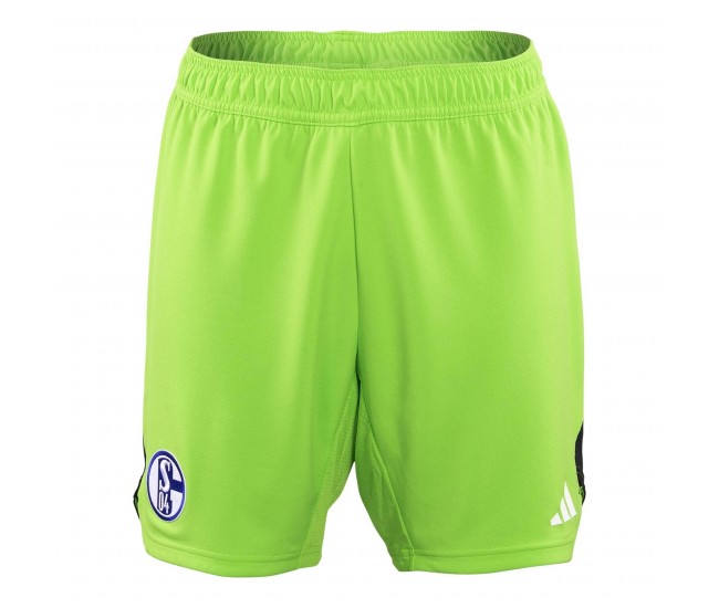 FC Schalke 04 Mens Goalkeeper Soccer Shorts 2023