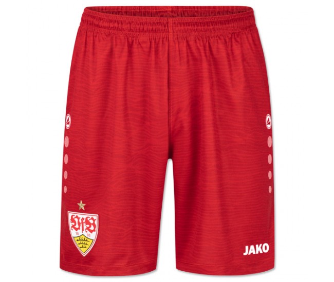 VfB Stuttgart Mens Red Away Soccer Shorts 2023