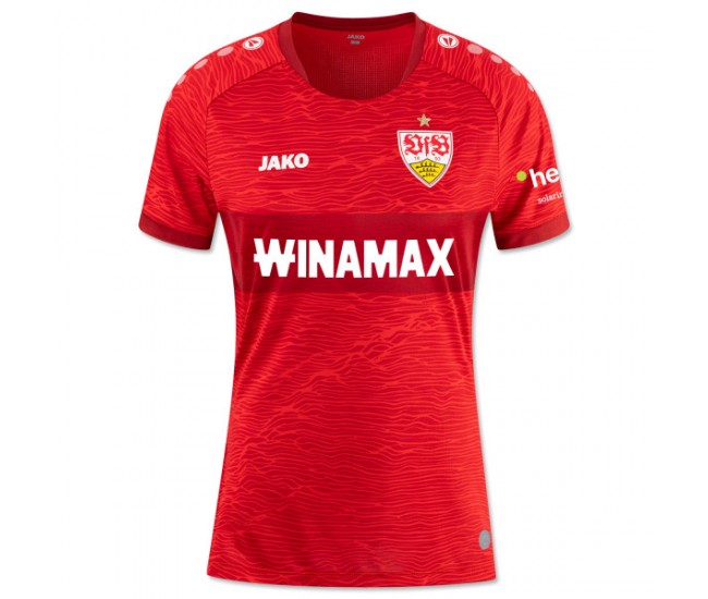 VfB Stuttgart Womens Red Away Soccer Jersey 2023