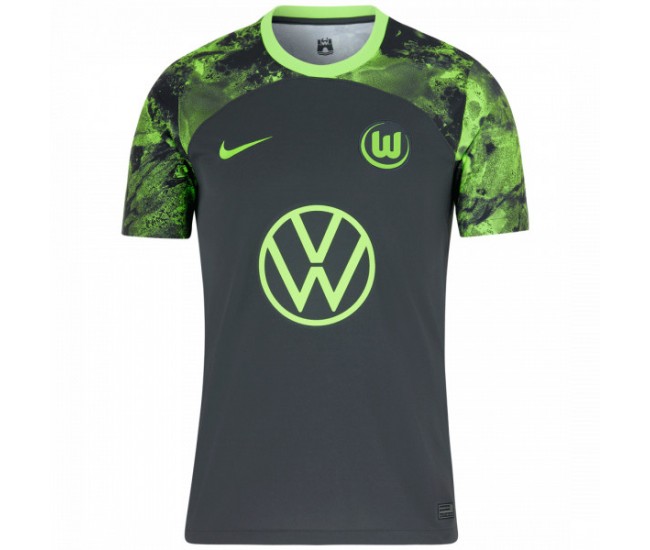 VfL Wolfsburg Mens Away Soccer Jersey 2023