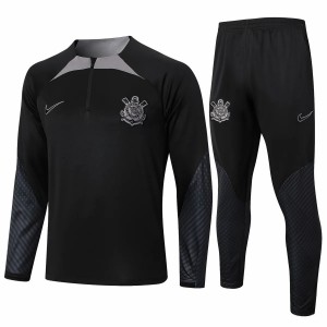 Corinthians Black Training Technical Soccer Tracksuit 2024