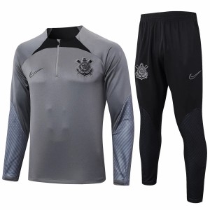 Corinthians Grey Training Technical Soccer Tracksuit 2024