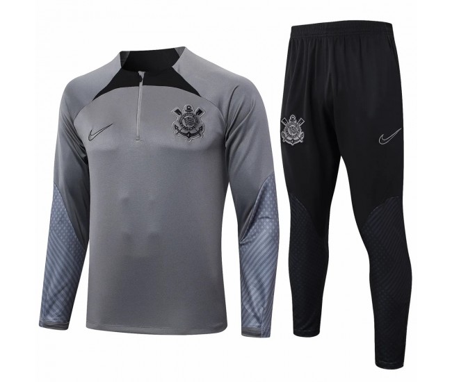 Corinthians Grey Training Technical Soccer Tracksuit 2024