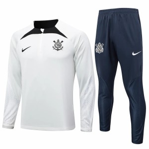 Corinthians White Training Technical Soccer Tracksuit 2024