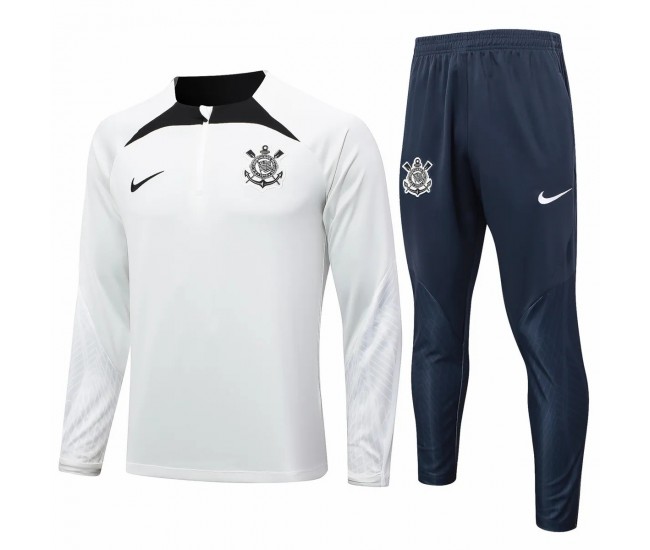 Corinthians White Training Technical Soccer Tracksuit 2024