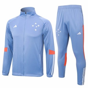 Cruzeiro Blue Training Presentation Soccer Tracksuit 2024