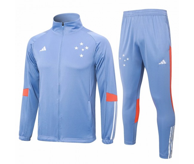 Cruzeiro Blue Training Presentation Soccer Tracksuit 2024