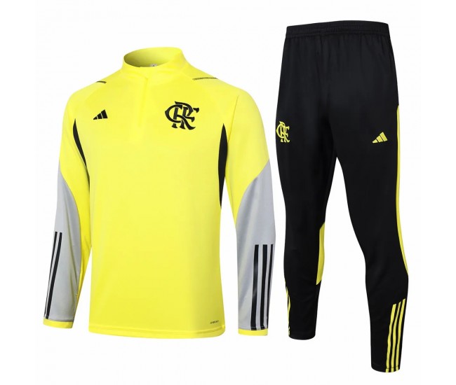 CR Flamengo Yellow Training Technical Soccer Tracksuit 2024