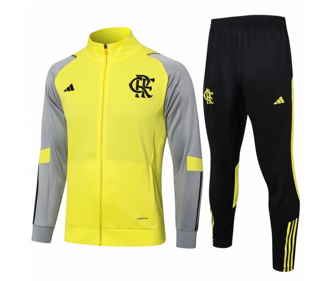 CR Flamengo Yellow Training Presentation Soccer Tracksuit 2024