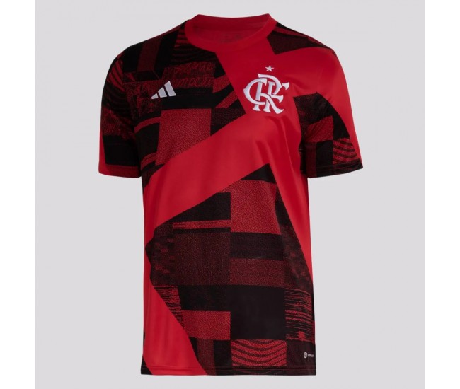 Flamengo Mens Pre Match Soccer Jersey 2023