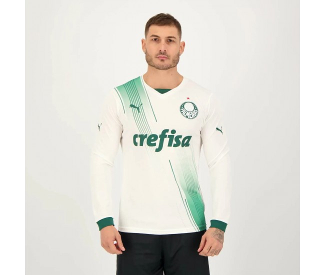 Palmeiras Men's Long Sleeve Away Soccer Jersey 2023