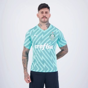 Palmeiras Mens Away Goalkeeper Soccer Jersey 2024