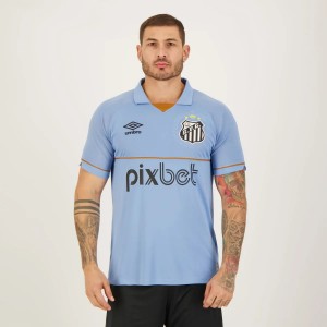 Umbro Santos Men's Blue Goalkeeper Soccer Jersey 2023