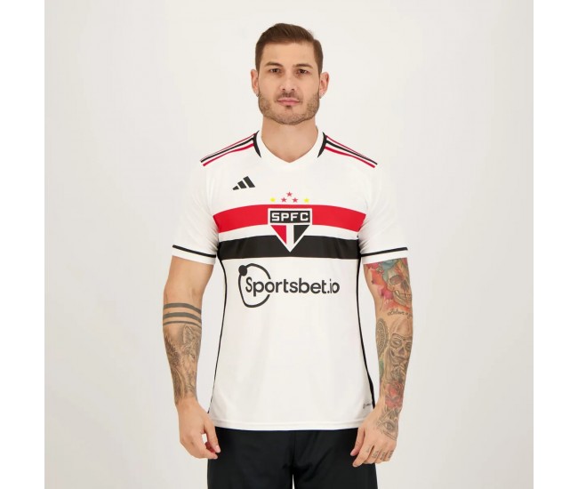 Sao Paulo Mens Home Soccer Jersey 2023