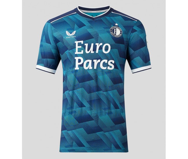 Feyenoord Mens Away Soccer Jersey 2023