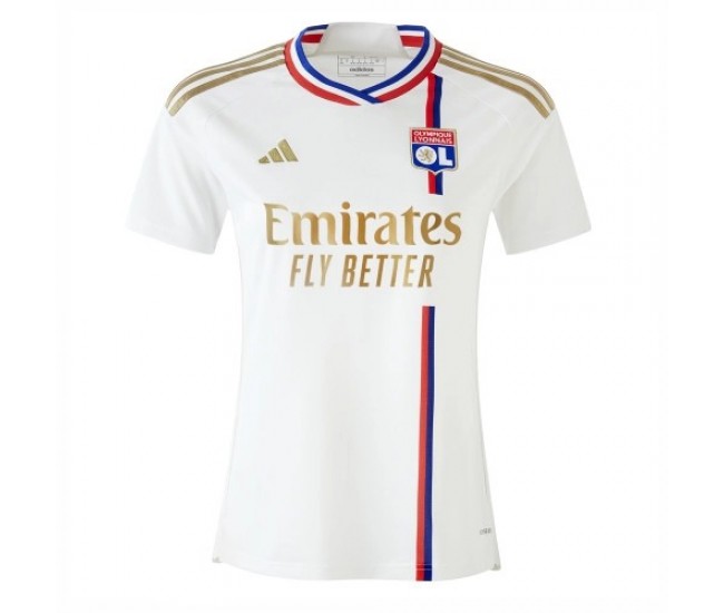 Olympique Lyonnais Women's Home Soccer Jersey 2023