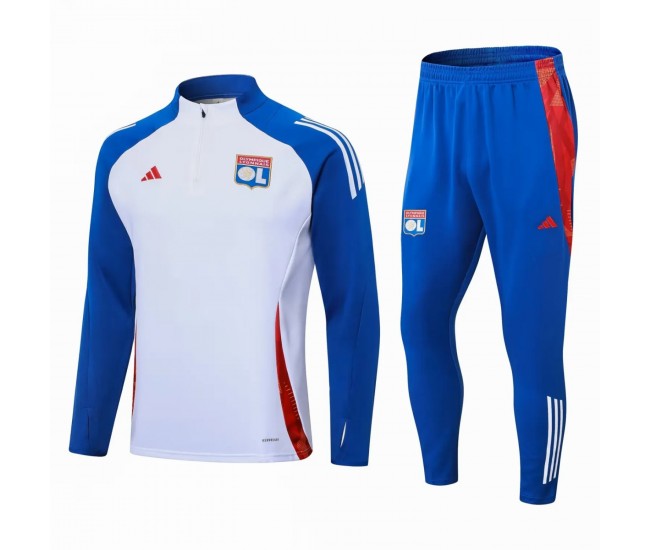 Olympique Lyonnais White Training Technical Soccer Tracksuit 2024