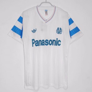 Olympique Marseille Men Home Retro Soccer Jersey 1990