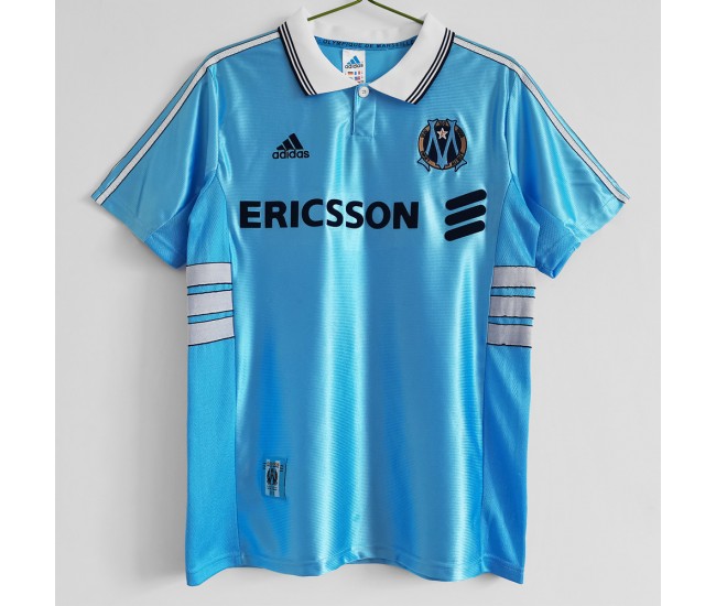 Olympique Marseille Men Away Retro Soccer Jersey 1998