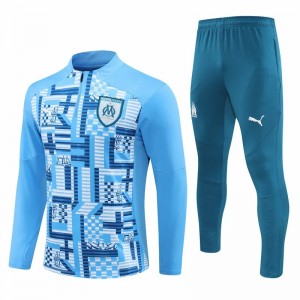 Olympique Marseille Blue Training Technical Soccer Tracksuit 2024