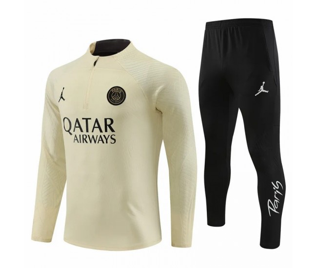 Jordan PSG Beige Training Technical Soccer Tracksuit 2023