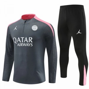 PSG Jordan Grey Training Technical Soccer Tracksuit 2024