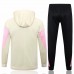 PSG Jordan Beige Training Hooded Presentation Football Tracksuit 2024