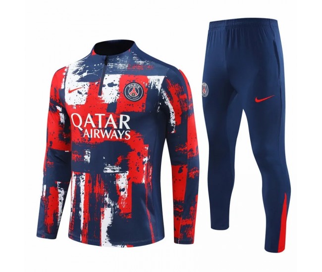 PSG Jordan Red Training Technical Soccer Tracksuit 2024