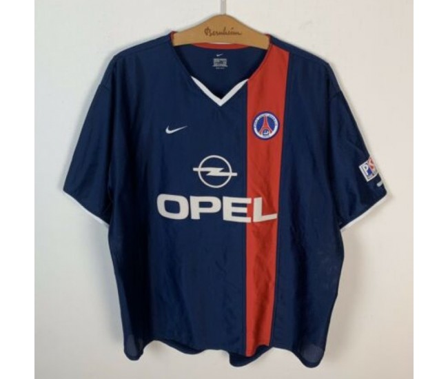 Paris Saint Germain Men Home Retro Soccer Jersey 2001