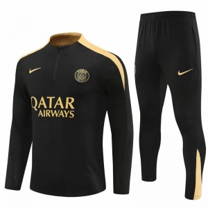 PSG Black Training Technical Soccer Tracksuit 2024