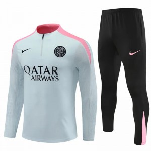 PSG Grey Training Technical Soccer Tracksuit 2024