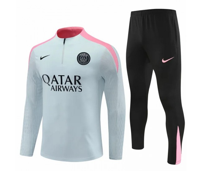 PSG Grey Training Technical Soccer Tracksuit 2024