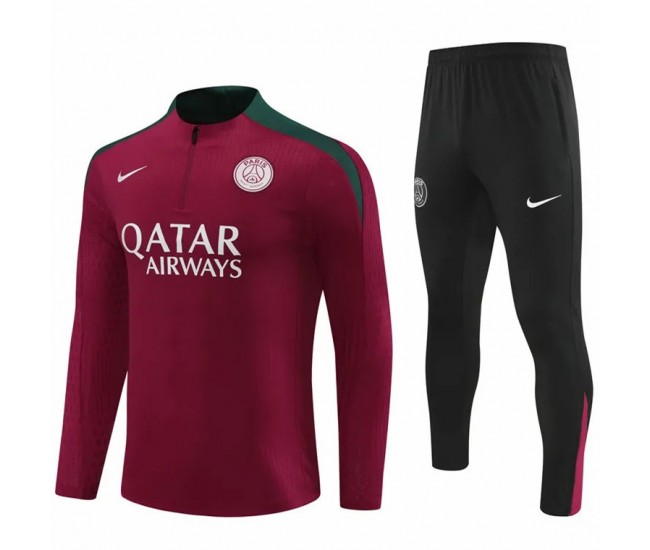 PSG Red Training Technical Soccer Tracksuit 2024