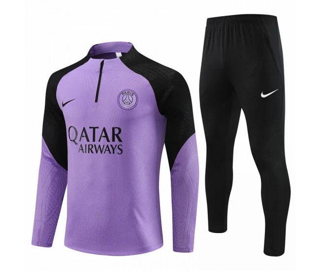 PSG Purple Training Technical Soccer Tracksuit 2023