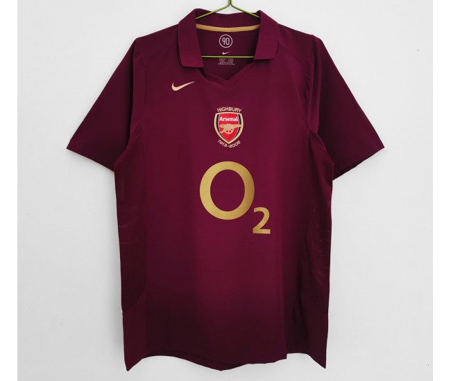 Arsenal FC Men Home Retro Soccer Jersey 2005