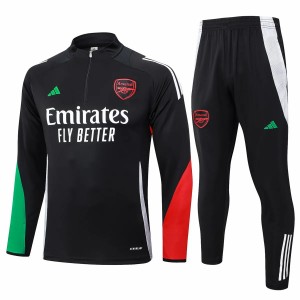 Arsenal FC Black Training Technical Soccer Tracksuit 2024