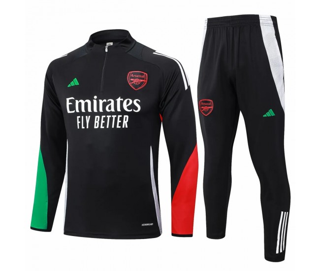 Arsenal FC Black Training Technical Soccer Tracksuit 2024