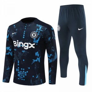 Chelsea Navy Training Technical Soccer Tracksuit 2024