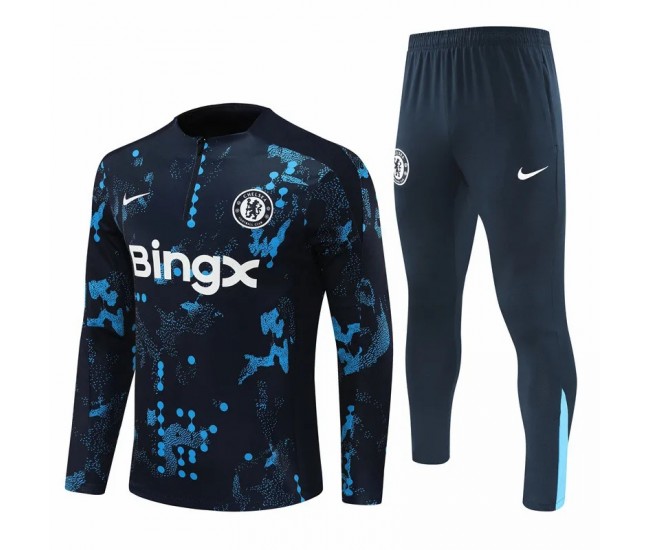 Chelsea Navy Training Technical Soccer Tracksuit 2024