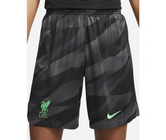 Liverpool FC Black Goalkeeper Soccer Short 2023