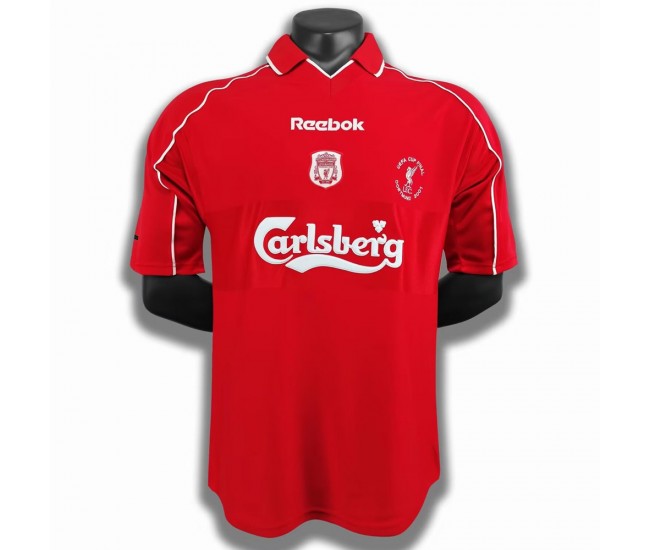 Liverpool FC Men Home Retro Soccer Jersey 2000